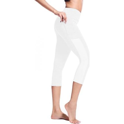 3/4 Seamless Leggings Sport Fitness Running Yoga Pants High Waist Gym High Elastic Body Building Pantalones De Yoga Women #GH