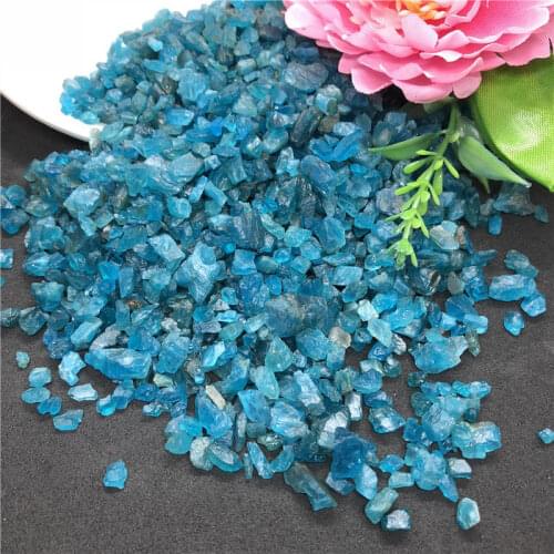 50g Natural Blue Apatite Gem Small Rough Stone Specimen Healing Mineral Decor Natural Quartz Crystals Quartz Crystals