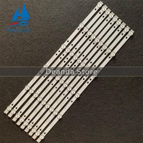 9pcs LED light bar For Ph ilip 49 inch TV 49puf6050 t3 k490wd7 a1 4708-k490wd-a2213k01