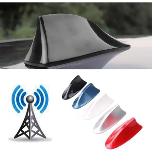 12V FM Signal Antenna Car Shark Fin Aerial Auto Roof FM/AM Radio Aerial Replacement Car Roof Decorate Kit For Cars For Most Cars