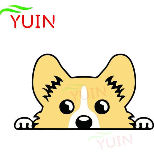 Car Sticker Lovely Pembroke Welsh Corgi Decals Accessories Fashion Bumper Window Decoration Motorcycle Waterproof Decal 12*7cm
