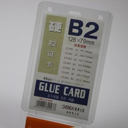 Free shipping B2 card testificate card case easy-mount buckle work card work permit pvc ps sets b2 badge