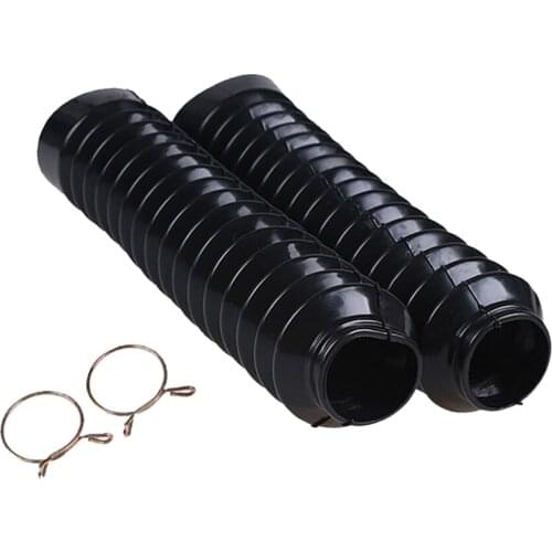 Black Rubber 210mm Length Motorcycle Front Fork Shock Absorber Dust Cover