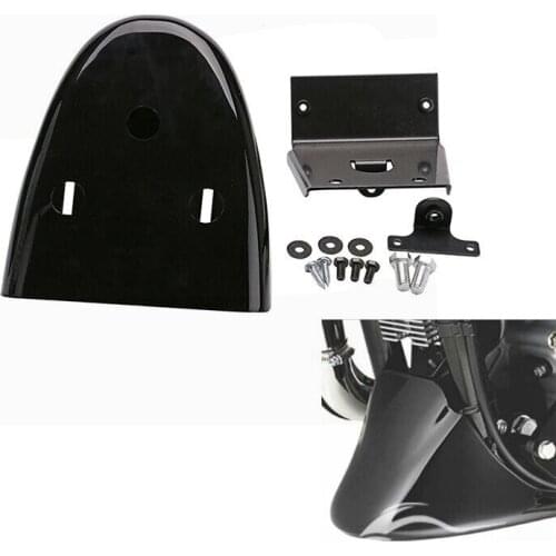 For Harley Davidson Sportster XL883 XL1200 2004-2016 XL 883 1200 Gloss Black Front Bottom Spoiler Mudguard Air Dam Chin Fairing