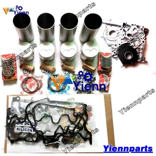 For TOYOTA 2L 2L-II 2LT Overhaul Rebuild Kitwith oil pump Fit Chaser Crown Hilux surf Engine Parts