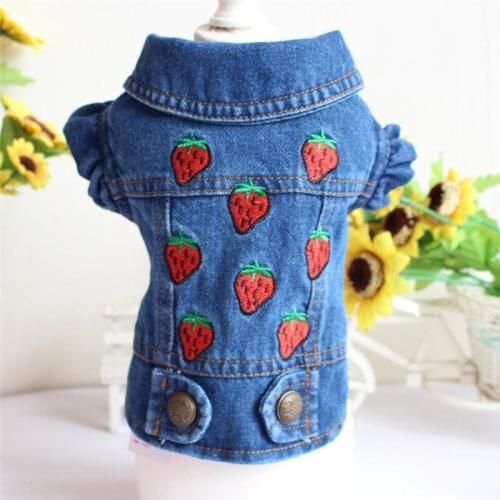 New Spring Summer Autumn Winter Xs Dog Clothes For Small Dogs Boy Girls Teddy Jean Jacket Vest Costume Puppy Outfit Pet Clothing