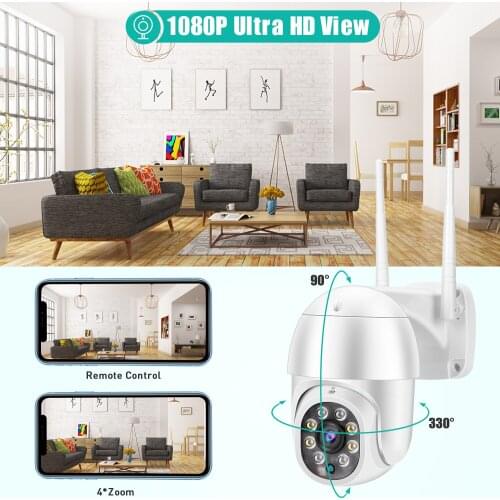 WIFI IP Camera Outdoor Night Vision Video Surveillance Waterproof Wireless CCTV PTZ Camera Outdoor Home Security Camera WIFI