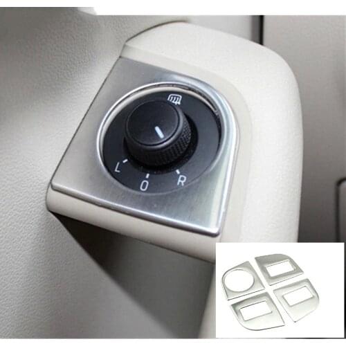 Lsrtw2017 Car door window control Button Decoration rearview adjust for skoda octavia a7 2014 2015 2016 2017 2018 2019 rs tour