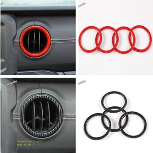 Lapetus Dashboard Air Conditioning AC Outlet Vent Ring Cover Accessories Interior Trim Fit For Jeep Wrangler JL 2018 2019 2020