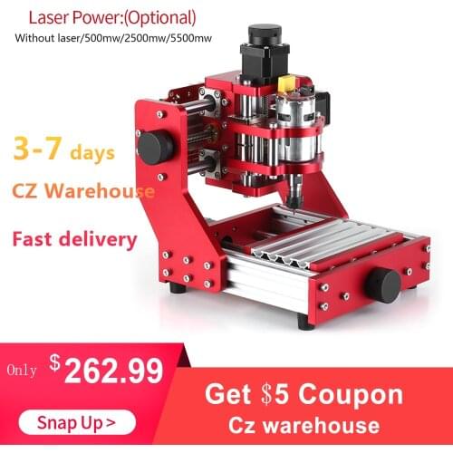 Laser Engraver CNC Router 1310 Laser Engraving Machine with ER11 Collet CNC Metal Engraving Milling Machine Kit PCB Wood Milling