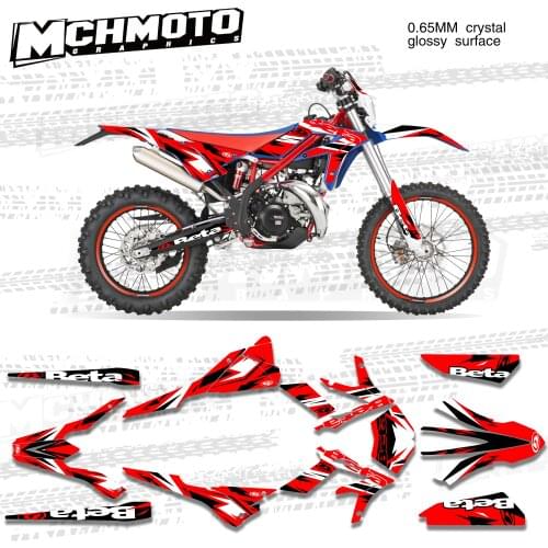 MCHMFG Motorcycle Team Graphic Decal & Sticker Kit For BETA Xtrainer 2015-2019 2015 2016 2017 2018 2019 Graphic