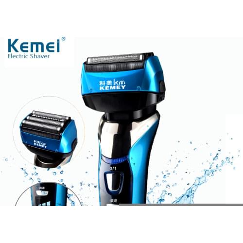 Rechargeable Electric Shaver for Men Floating 4 Blade Waterproof Bread Trimmer Quick Charge Electric Razor Shaving Machine 40D