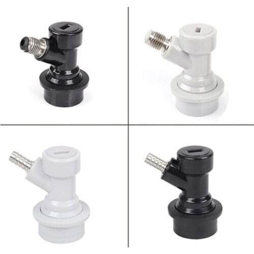 Beer Keg Connector Dispenser Ball Lock Keg Disconnect Liquid / Gas Connectors 1/4'' For Ball Lock Keg Swivel Nut Homebrew Tools