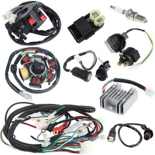 Full Wiring Harness Loom Quad Bike ATV Buggy Car Replacement Parts For Your Friends And Family Durable Wiring-Harness Stator-Kit