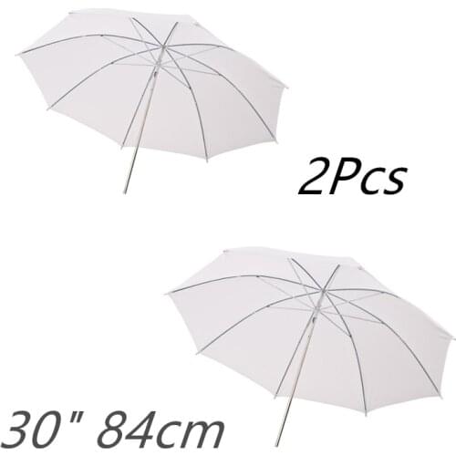 2PCS Godox 33" 84cm Soft White Diffuser Studio Photography Translucent Umbrella for Studio Flash Strobe Lighting