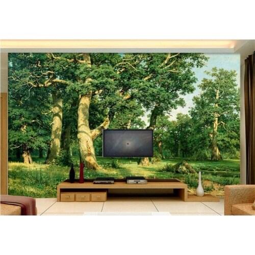 Custom photo 3d wallpaper Non-woven mural Forest trees landscape decoration painting 3d wall murals wallpaper for walls 3 d