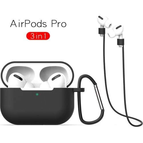 KJOEW Silicone Case For Airpods Pro Case Wireless Bluetooth ear Case Cover Earphone Case For Air Pods3 Three-piece earphone set