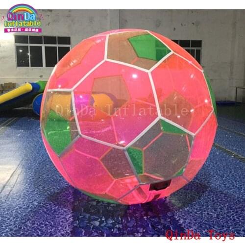 Free air pump water play equipment walking ball,jumbo soccer water ball for entertainment