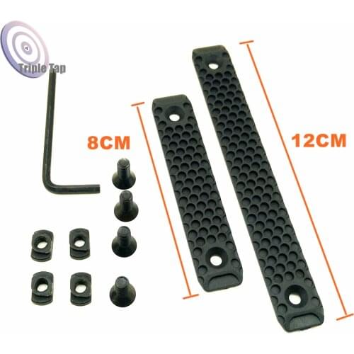 Tactical Airsoft 2pcs/set Handguard Rail Cover for M-lok Keymod Rail System Nylon Rail Cover for Gel Ball Gun Hunting