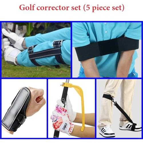 High quality Golf corrector 5-piece set, crank arm alert, hand leg correction, upper rod correction, wrist fixation training