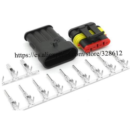 50SET 282088-1 auto wire female connector Includes terminals and seal cable terminal 4 pin connector automotive Plug
