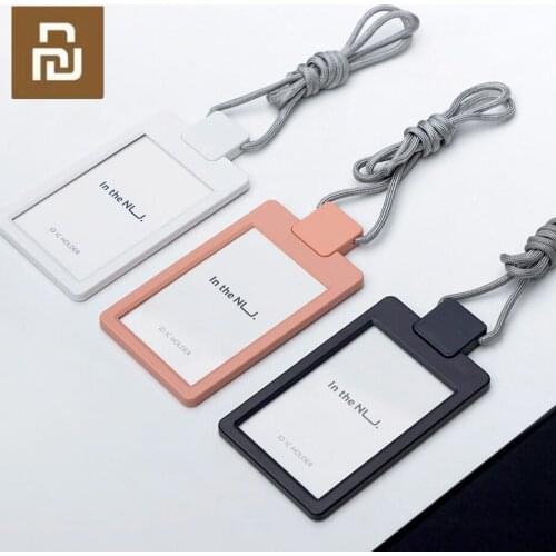 Youpin MUSIGN ID Card Case Sleek Minimalist Rounded Edge Pressed Shackle Nylon Lanyar for Smart Home