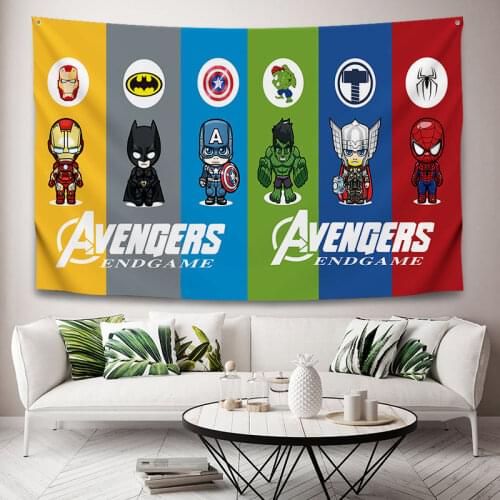 Marvel background cloth hanging cloth bedroom room bedside decoration tapestry renovation decoration wall cloth customization