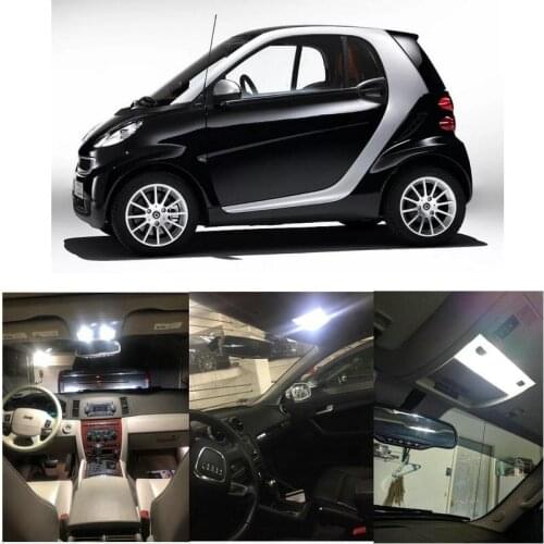 Car Interior Led Light Kit For 2006 Smart Fortwo Licnse plate Lamp error free