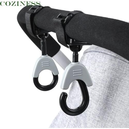 COZINESS Baby Stroller Hook Trolley Bag Hook Multifunctional 360 Degree Universal Baby Stroller Hooks Stroller Accessories