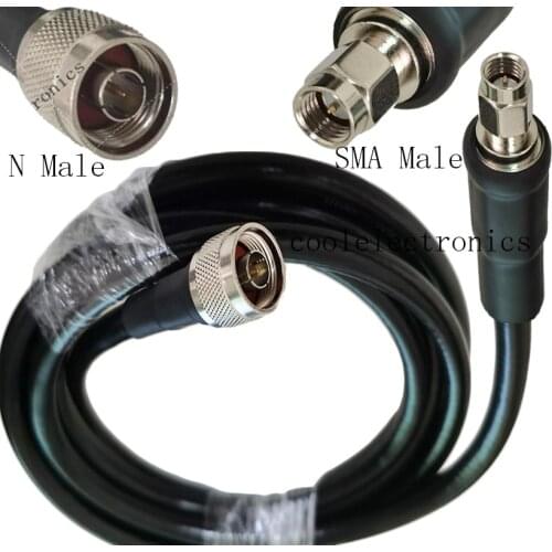 N Plug male to SMA male Connector RF Coax Pigtail Antenna Cable LMR400 Ham Radio 50cm 1m 2m 3m 5m 10m 15m 20m