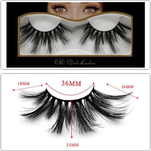 25mm Long 6D mink lashes extra length mink eyelashes Big dramatic volumn eyelash strip thick false eyelash Crisscross eye makeup