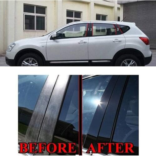 Car Window Pillar Car Mirror Center Pillar Car Window Decoration Strip for Nissan Qashqai 2008-2015