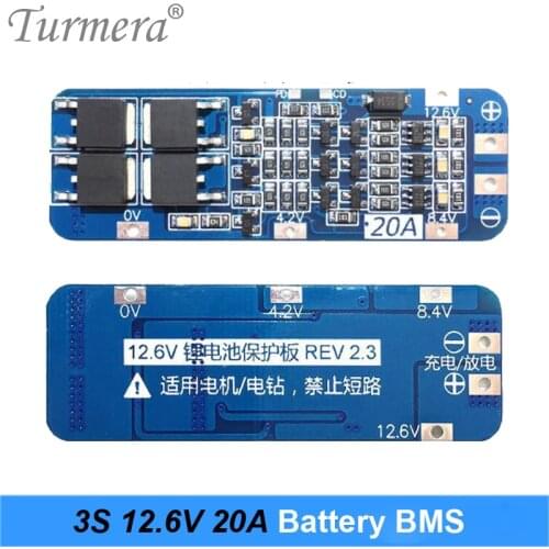 3S 12.6V 20A 30A 40A for Screwdriver Battery 12V Li-ion 18650 Battery Protection Board BMS PCM