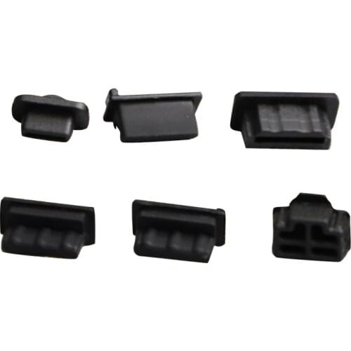Aolion 6pcs Dust Plug for PS5 Gaming Console Silicone Dust Proof Cover Stopper Dustproof Kits