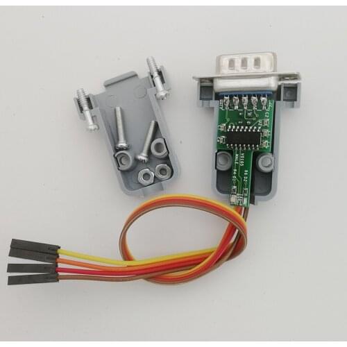 Female Hole Male Pin Serial COM Port TTL Level Shell RS232-TTL Two-Way Converter Mutual Conversion Module