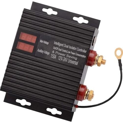 150 Amp Dual Battery Smart Isolator Universal 12V/24V Voltage Sensitive Relay for ATV, UTV, RV, Truck
