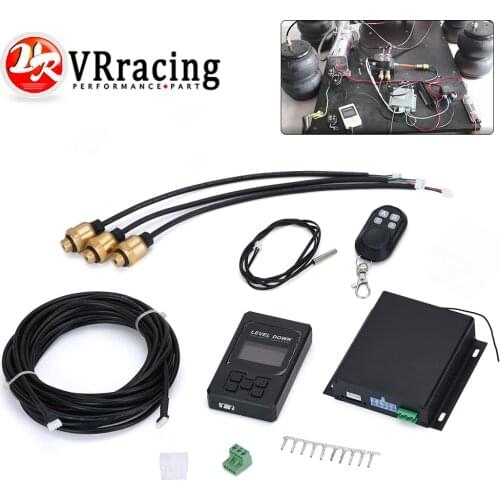 Universal Car Air Ride Suspension Electronic Control System With Pressure Sensor Support Bluetooth Remote Wire Control