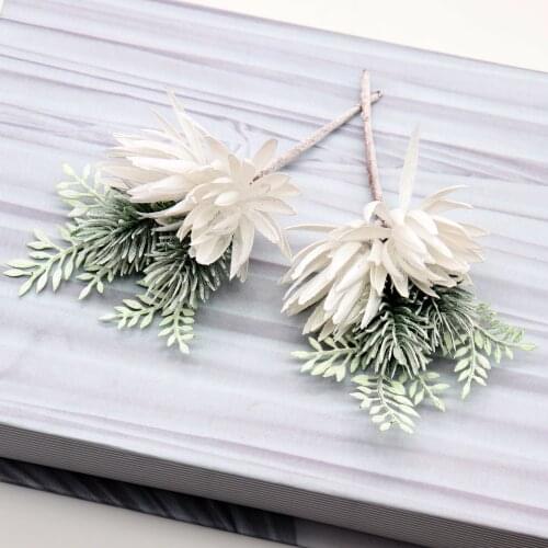 1Pcs Hight Quality Plastic Weed Branches Artificial Flowers Bouquet Twigs Rod Fake Leaf Wedding Home Party Aquatic Decoration