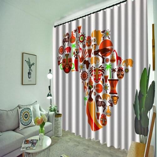 Custom 3D Printed Curtains Creative 3D Curtain Living Room Bedroom Customized Cortinas Drapes For Children Room