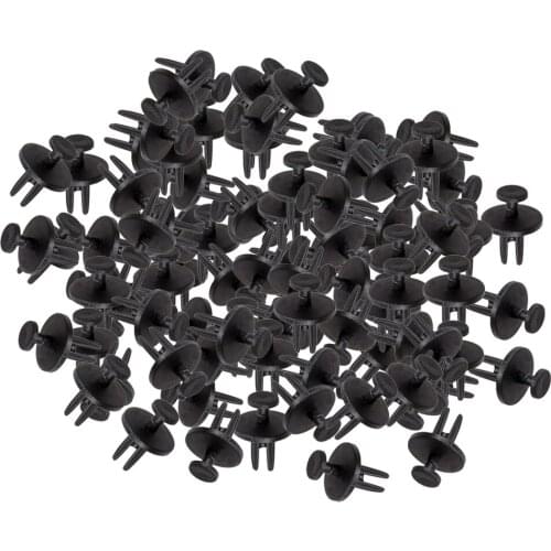 Lots 100 Universal Vehicle Mud Skirt Blind Rivets Nylon 6mm Bumper Fastener