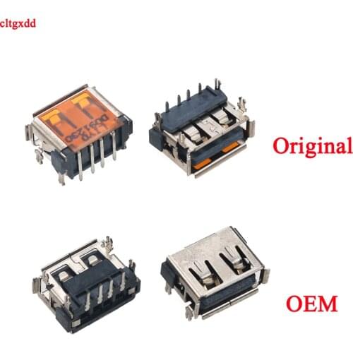 10x Original New 2.0 USB Connector USB 2.0 Type A Female Data Port 4P for Laptop ASUS HP DELL Lenovo Toshiba Motherboard