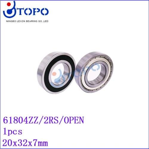 20*32*7mm Deep Groove Ball Bearings61804 ZZ/2RS/OPEN