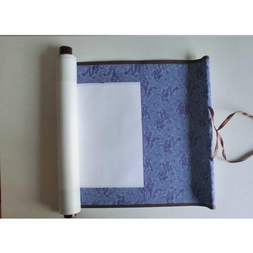 A04 Blank scrolls of artificial silk mini calligraphy painting painting scroll of paper