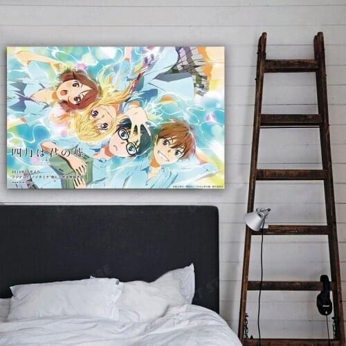 Your Lie in April Anime Poster Art Decoration Gifts Cuadros Painting For Home Living Room Kids Room Decor