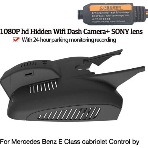 Car DVR Wifi Video Recorder Dash Cam Camera For Mercedes Benz E Class cabriolet Control by Novatek 96658 Night Vision CCD HD