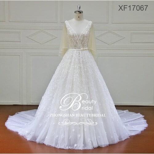 V-neck Wedding Dresses Beauty Bridal China