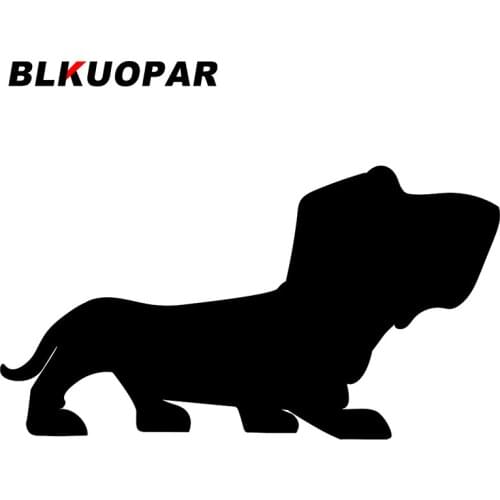 BLKUOPAR for Basset Hound Car Stickers Sunscreen Vinyl Decals Waterproof Windows Windshield RV Decor Cartoon Graphics