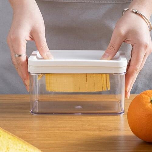 Household Baking Stainless Steel Butter Cutter Kitchen Cheese Cheese Storage Crisper Separation Slice Sealing Low Temperature