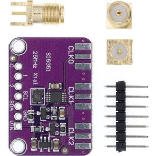 DC 3V-5V CJMCU-5351 Si5351A Si5351 I2C Clock Generator Breakout Board Module Signal Generator Clock 8KHz-160MHz