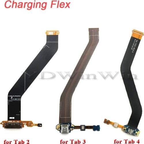 50pcs charging flex cable USB dock connector charger port for Samsung Galaxy Tab 3 P5200 Tab 2 P5100 Tab 4